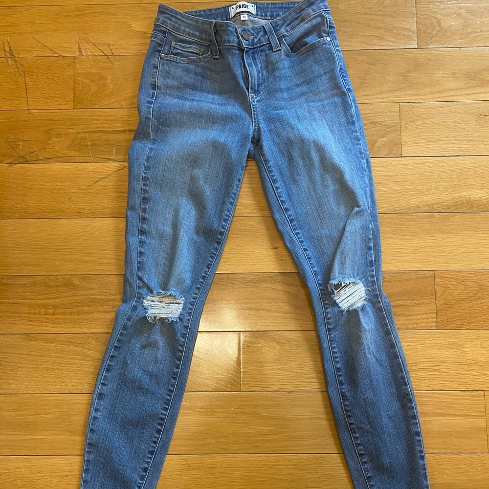 Paige size 26 blue jeans